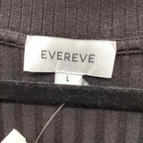 Evereve Women's Size L Black Ribbed Vest