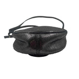 PATRIZIA PEPE Black Shimmer & Navy Sequin Round Crossbody Purse