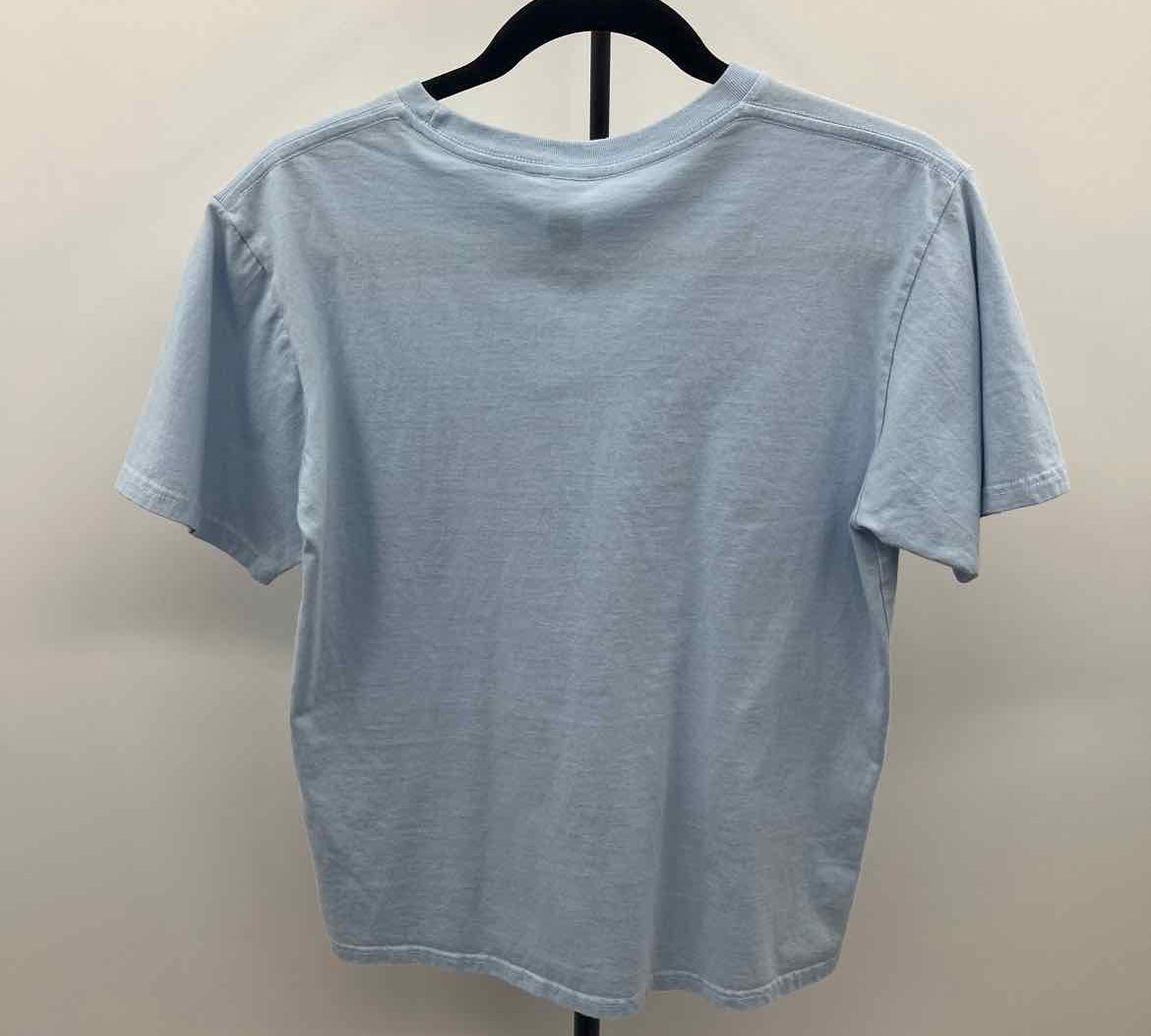 Caribbean Seal Women's Size S Blue Solid Short Sleeve Shirt