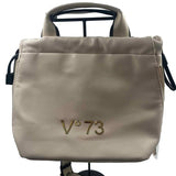Vo73 Ivory Vegan Leather Handled Crossbody Purse