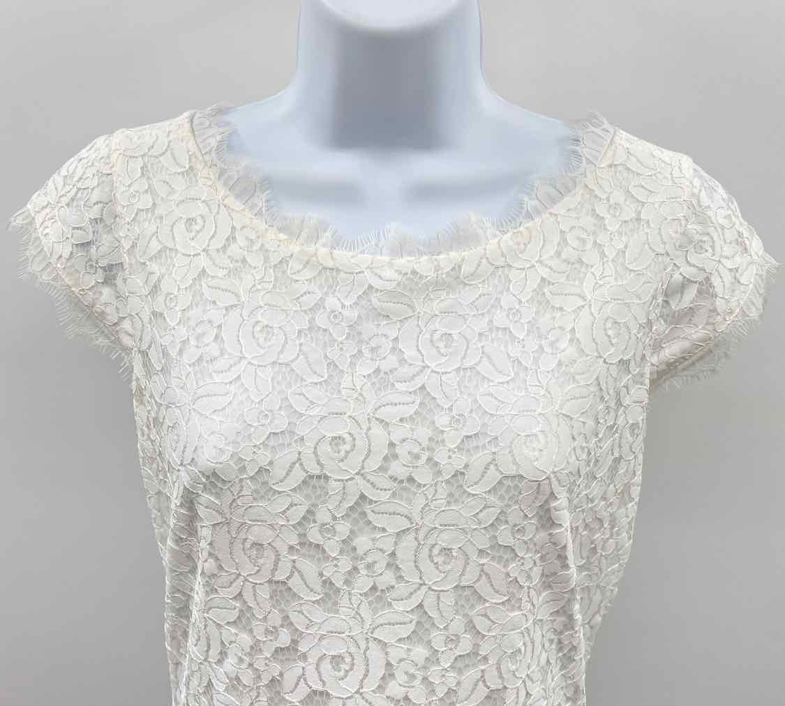 Diane Von Furstenberg Women's Size 4 White Lace Dress