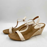 Style & Co. Women's Shoe Size 9.5 Ivory Textured Wedges
