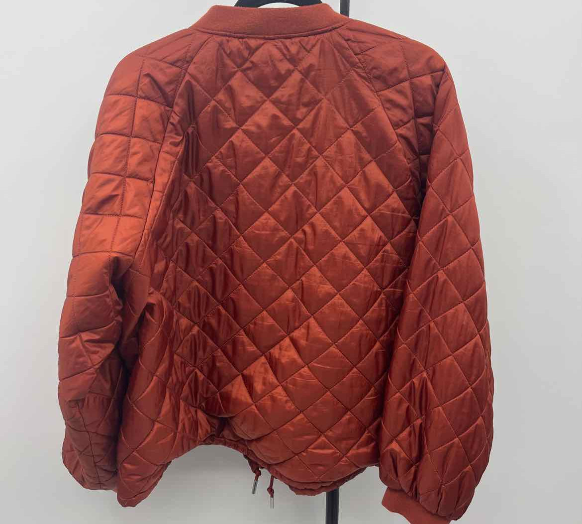 ICHI Women's Size XL Rust Quilted Jacket