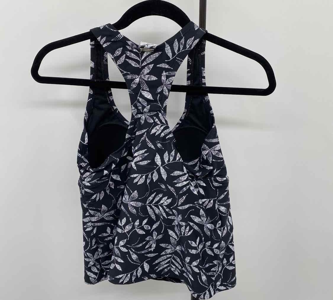 Your Best Look Women's Size M Black Leaf Tank