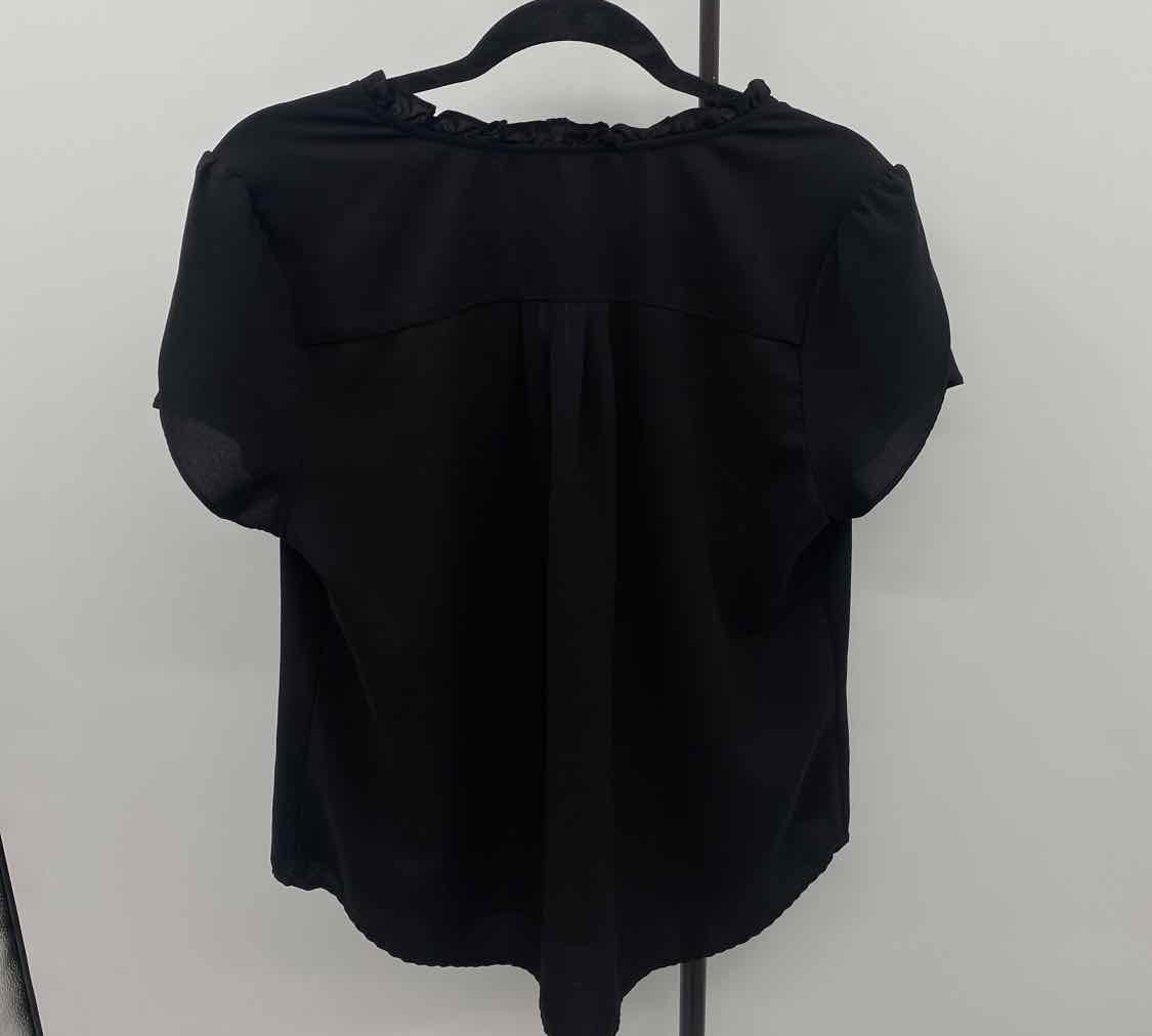 41 Hawthorn Women's Size L Black Solid Short Sleeve Shirt