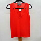 Sunday in Brooklyn Women's Size L Orange Solid Sleeveless Shirt
