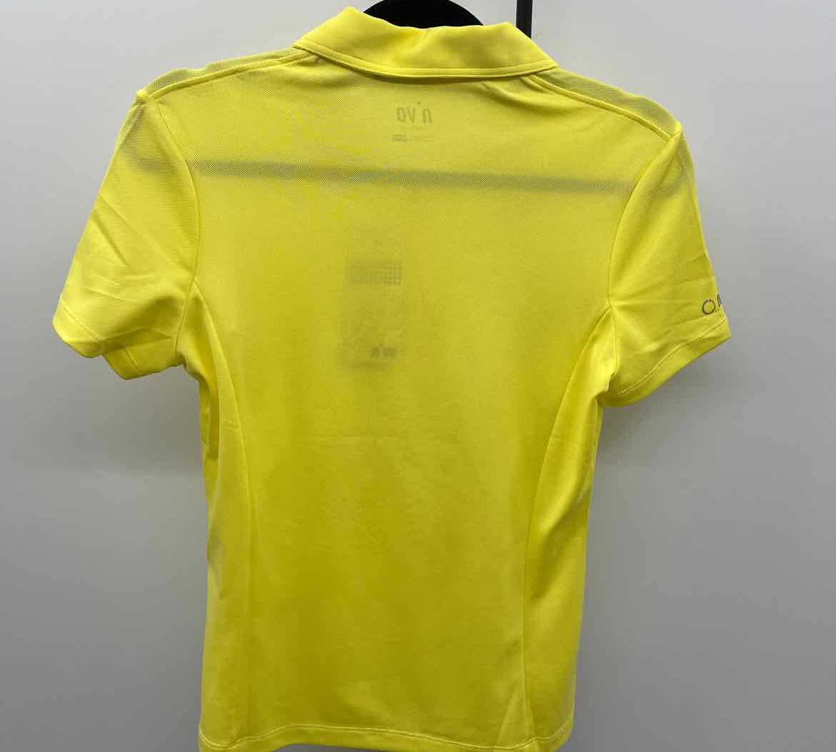 Nivo Women's Size XS Yellow Solid Short Sleeve Shirt