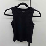 Old Navy Junior's Size S Black Ribbed Sleeveless Shirt