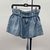 American Eagle Junior's Size 6 Blue Solid Shorts