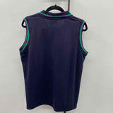 Wimbledon Women's Size XL Navy Solid Sleeveless Shirt