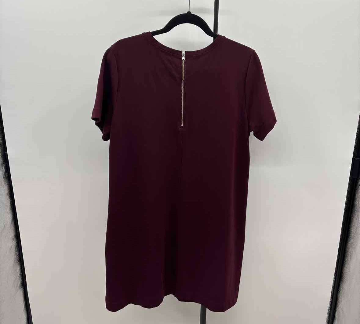 Loft Women's Size 14 Wine Solid Dress
