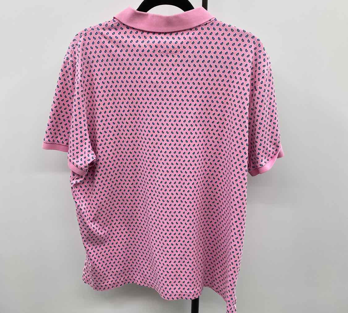 Polo by Ralph Lauren Men's Size XL Pink Paisley Short Sleeve Shirt