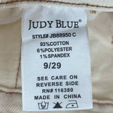 Judy Blue Women's Size 8 Ivory Solid Jeans