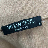 Vivian Shyu Women's Size M Caramel Solid Cardigan
