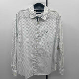 Nautica Men's Size M Wine Anchors Long Sleeve Shirt