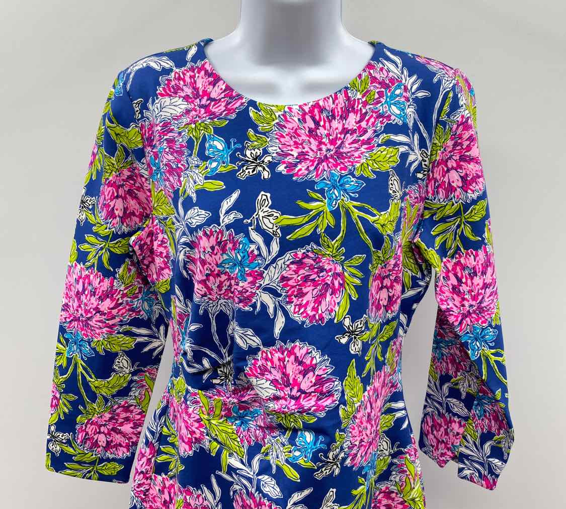 Lilly Pulitzer Women's Size 6 Blue Floral Dress