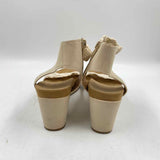 Lucky Brand Women's Shoe Size 7 Beige Crochet Sandals
