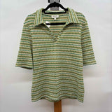 Kim & Cami Women's Size XL Green Misc. Short Sleeve Shirt