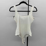 Klassy Network Women's Size L White Ribbed Tank