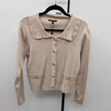 Adrianna Papell Women's Size M Beige Solid Cardigan
