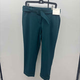 Loft Women's Size 12P Teal Solid Pants