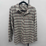 CABI Women's Size M Black Plaid Long Sleeve Shirt