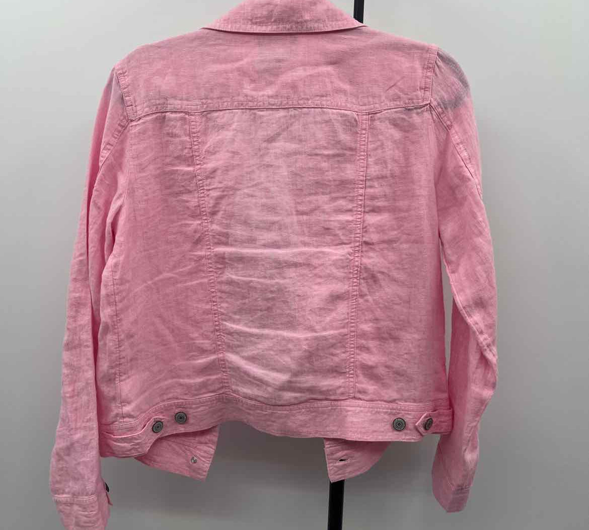 Jones & Co. Women's Size M Pink Solid Jacket