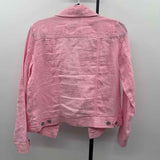 Jones & Co. Women's Size M Pink Solid Jacket