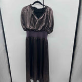 Current Air Women's Size 14 Purple Metallic Dress