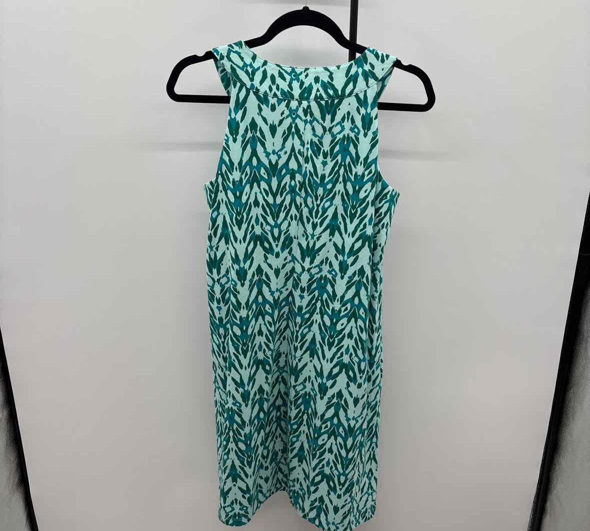 Adventura Clothing Women's Size 10 Green Abstract Dress
