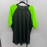 Nike Men's Size XXL Black Solid Short Sleeve Shirt