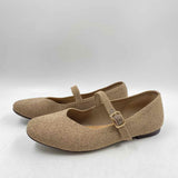 Kelly & Katie Women's Shoe Size 7 Tan Textured Flats