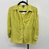 Talbots Women's Size M Green Solid Long Sleeve Shirt