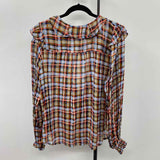 Maeve Junior's Size 18W Multi-Color Plaid Long Sleeve Shirt