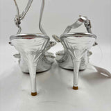 Celeste Women's Shoe Size 7.5 Silver Rhinestones Heels