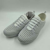 comfortview Women's Shoe Size 11W White Shimmer Sneakers