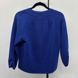 Chico's Women's Size M Royal Blue Textured Cardigan