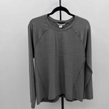Athleta Women's Size L Charcoal Solid Long Sleeve Shirt