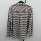 CABI Women's Size M Black Plaid Long Sleeve Shirt