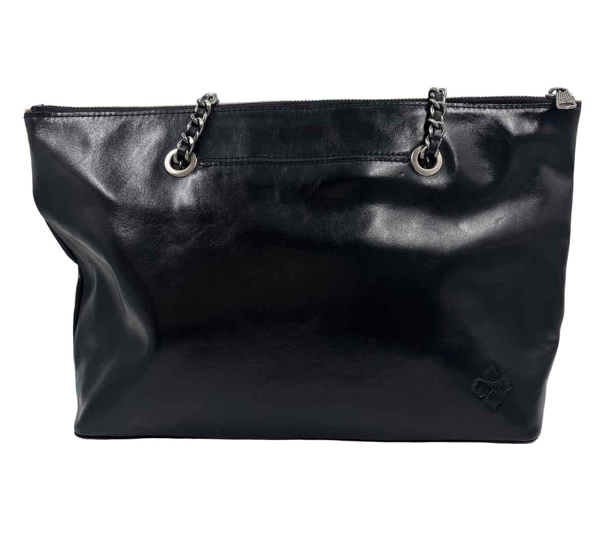 PATRICIA NASH Black Leather BELLE Tote w/Convertible Shoulder/Crossbody Strap