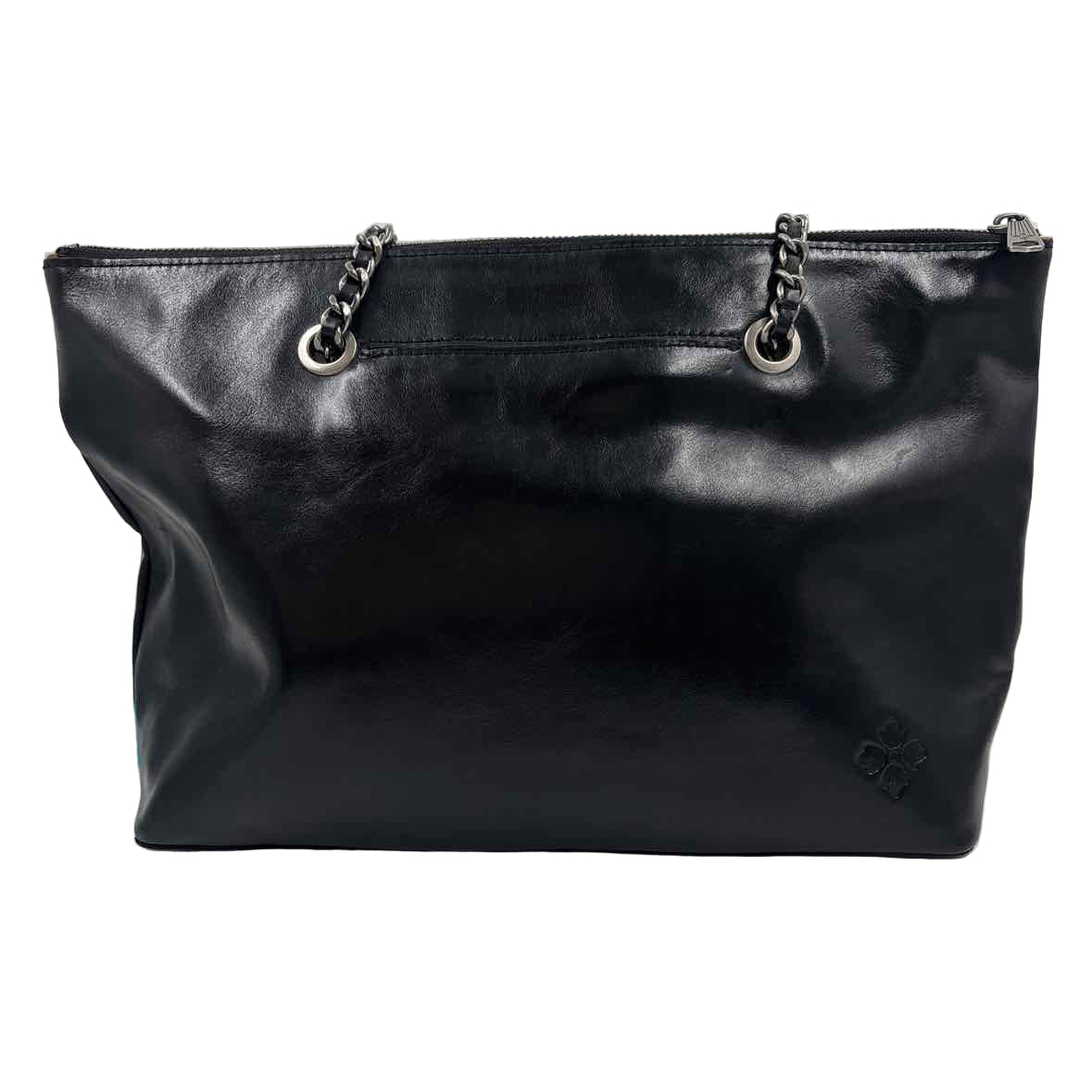 PATRICIA NASH Black Leather BELLE Tote w/Convertible Shoulder/Crossbody Strap