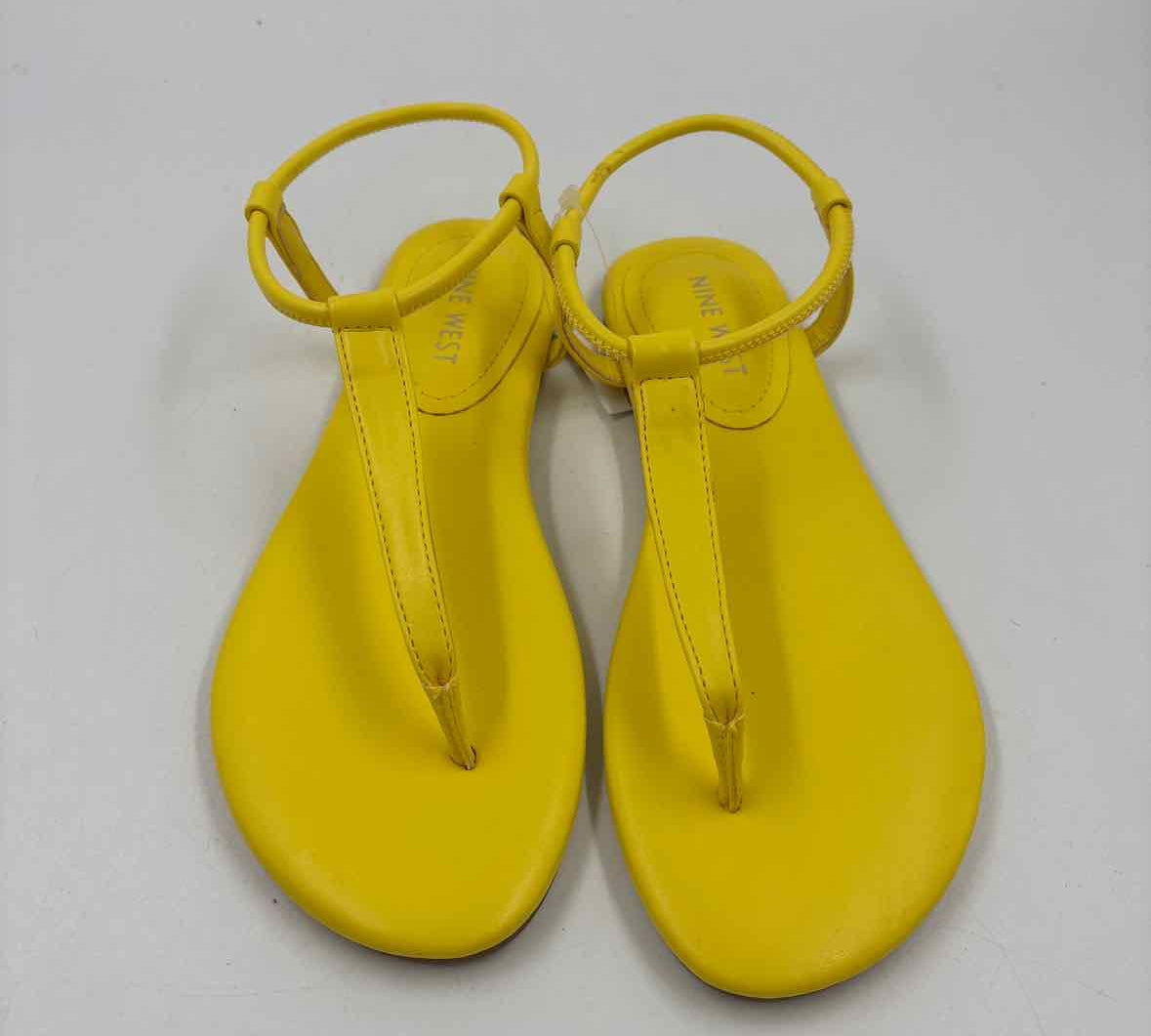 Nine West Women's Shoe Size 5 Yellow Solid Sandals