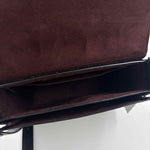 Interior COACH Black Leather KLEO Buckle SaddleBag Crossbody Purse