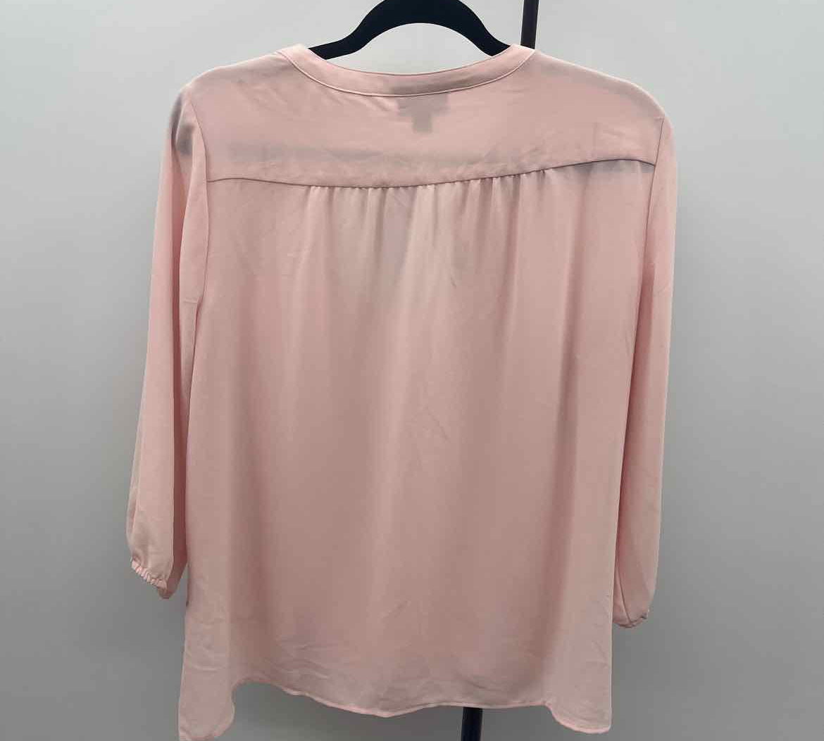 JJill Women's Size MP Pink Solid Long Sleeve Shirt