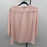 JJill Women's Size MP Pink Solid Long Sleeve Shirt
