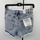 Good American Women's Size 2 Blue Distressed Shorts