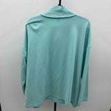 JJill Women's Size 3X Aqua Solid Long Sleeve Shirt