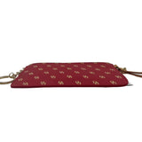 DOONEY & BOURKE Red Signature Logo Wristlet Pouch w/ID Sleeve & KeyRing