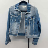 RanCan Women's Size S Blue Solid Jacket
