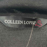 Colleen Lopez Women's Size M Black Solid Long Sleeve Shirt